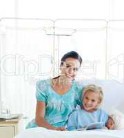 mother with daughter in hospital
