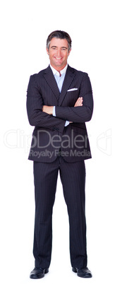 businessman with folded arms