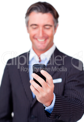 Businessman with phone