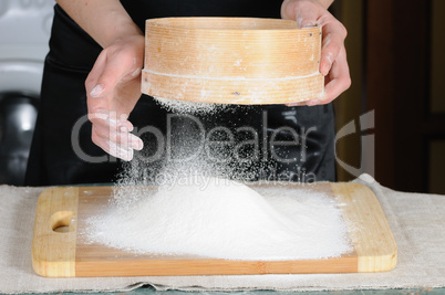 flour sieved