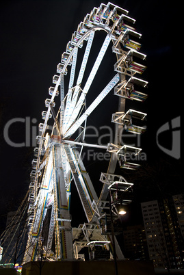 ferris wheel at night