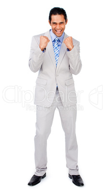 Happy businessman