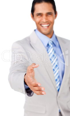 businessman to shake hands