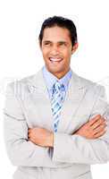 businessman with folded arms