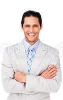 businessman with folded arms