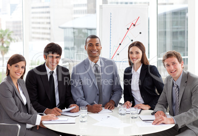 business team in a meeting