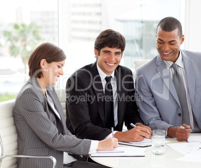 businessman in a meeting
