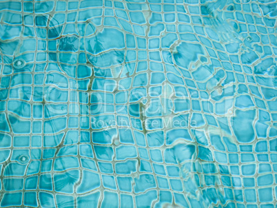 Aqua ceramic tiles underwater
