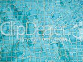 Aqua ceramic tiles underwater