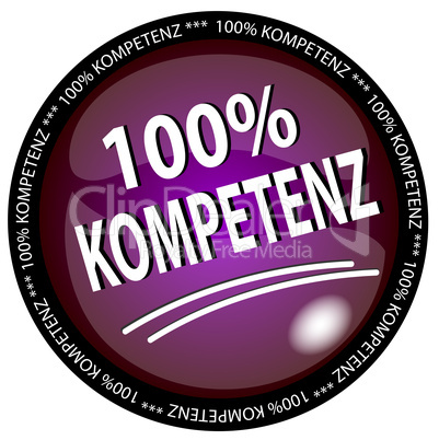 100% Kompetenz Button