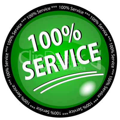 100% Service Button