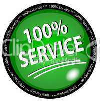 100% Service Button