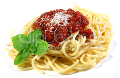 Spaghetti mit Tomatensoße