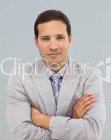 businessman with folded arms