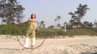 Woman with Hula hoop
