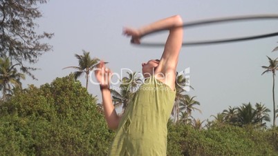 Woman with Hula hoop