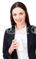 businesswoman dinking a coffee