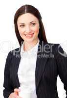businesswoman with a drinking cup