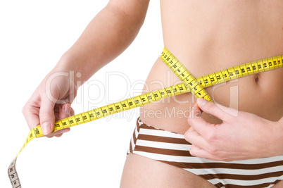 Woman with measuring tape