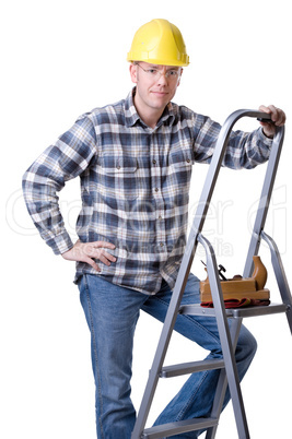 Carftsman on ladder