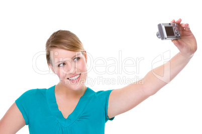 Woman With Digital Camera