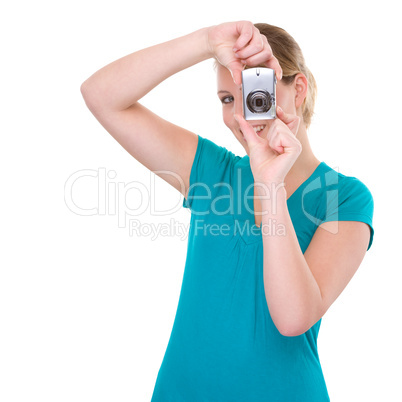 Woman With Digital Camera