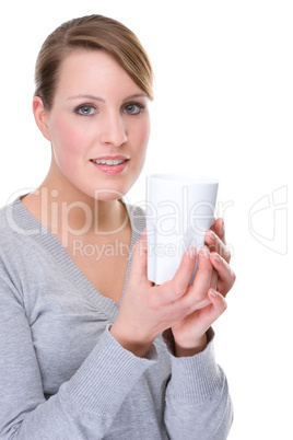 Woman with cup