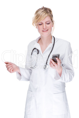 Doctor with cell