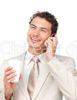 businessman on phone