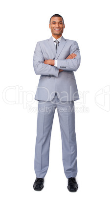 Assertive businessman