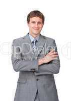 businessman with folded arms