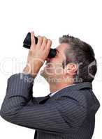 businessman with binoculars