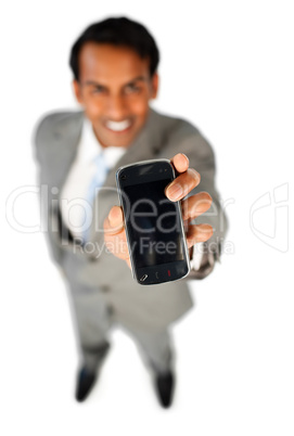 businessman with mobile phone