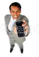 businessman with mobile phone