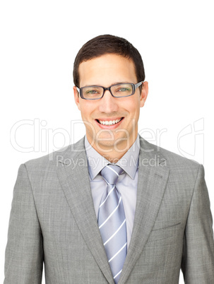 businessman wearing glasses