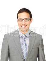 businessman wearing glasses
