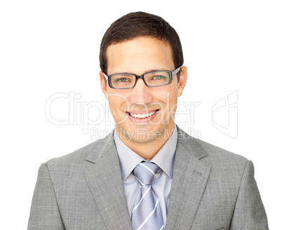 businessman wearing glasses