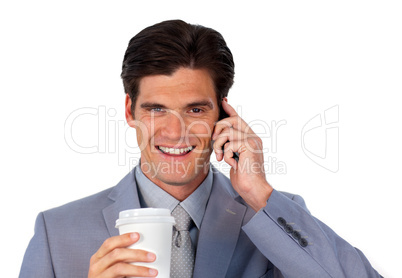 businessman on phone