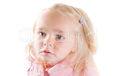 Little girl in studio