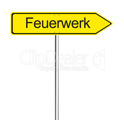 Verkehrsschild mit Silvester und Neujahrs Begriffen