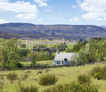 lonely cottage in the highlands
