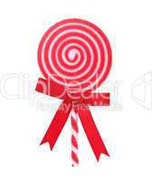 Red and White Holiday Lollipop