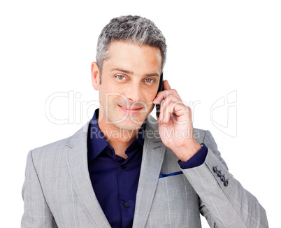 Businessman on phone