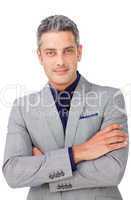 businessman with folded arms