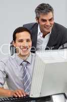 businessmen working together