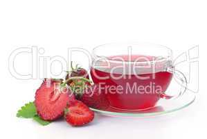 Tee Erdbeere - strawberry tea 01