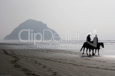 Horse Riders on Morro Strand State Beach