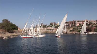 Segelboote auf Nil