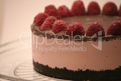 Chocolate Raspberry Ice Cream Cake