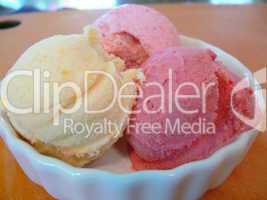Trio of Summer Fruit Ice Creams